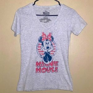 Disney Gray T-shirt Minnie Mouse Size XS